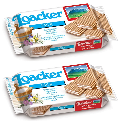 Bánh kem xốp Loacker Classic Sữa 45g